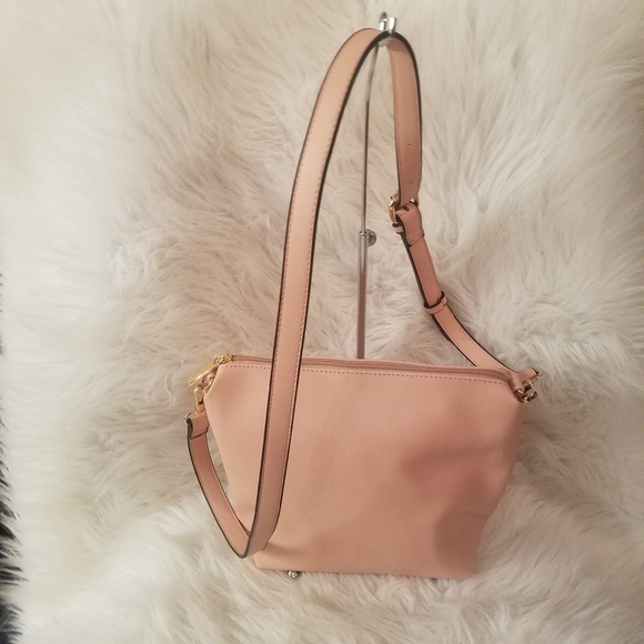 BROWN EMBOSSED HOBO SHOULDER BAG SET - Picture 6 of 7